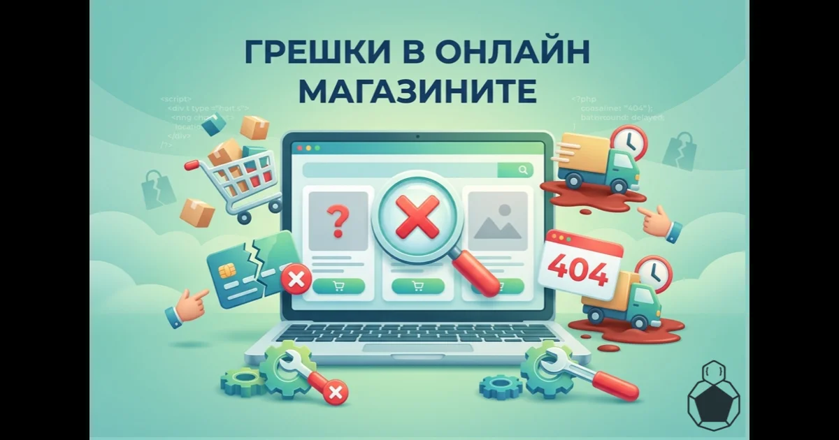 Грешки в онлайн магазините, които виждаме най-често (2026)